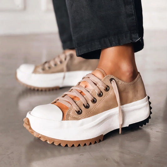 Eve - Leather Platform Sneakers CØDE Toronto